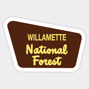 Willamette National Forest Sticker